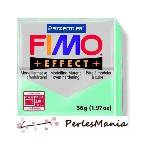 Bon marché 😀 Perlesmania 1 Pain 56g Pate Polymère FIMO EFFECT MINT 8020-505 👍 3 Bon marché 😀 Perlesmania 1 Pain 56g Pate Polymère FIMO EFFECT MINT 8020-505 👍