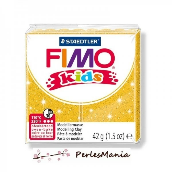 Tout neuf 🥰 Perlesmania 1 PAIN PATE FIMO KIDS OR A PAILLETTE 42gr REF 8030-112 🔔 3 Tout neuf 🥰 Perlesmania 1 PAIN PATE FIMO KIDS OR A PAILLETTE 42gr REF 8030-112 🔔