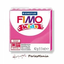 Bon marché 🔔 Perlesmania PAIN PATE FIMO KIDS FUCHSIA 42gr 8030-220 MODELAGE ❤️