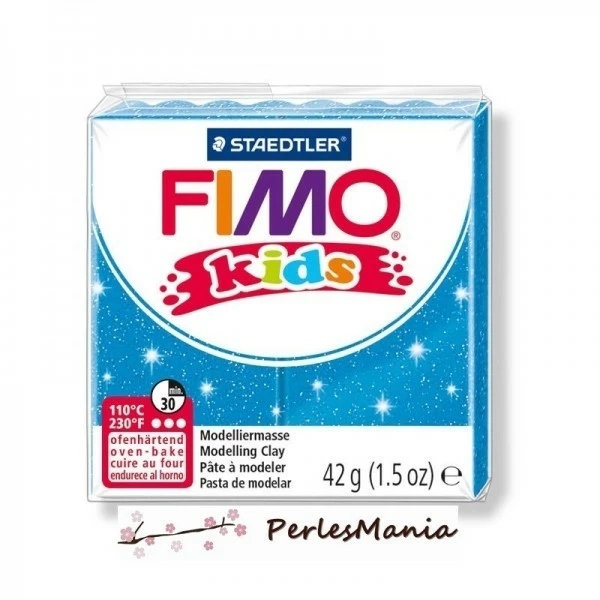 Bon marché 🎉 Perlesmania PAIN PATE FIMO KIDS BLEU A PAILLETTE 42gr REF 8030-312 😉 3 Bon marché 🎉 Perlesmania PAIN PATE FIMO KIDS BLEU A PAILLETTE 42gr REF 8030-312 😉