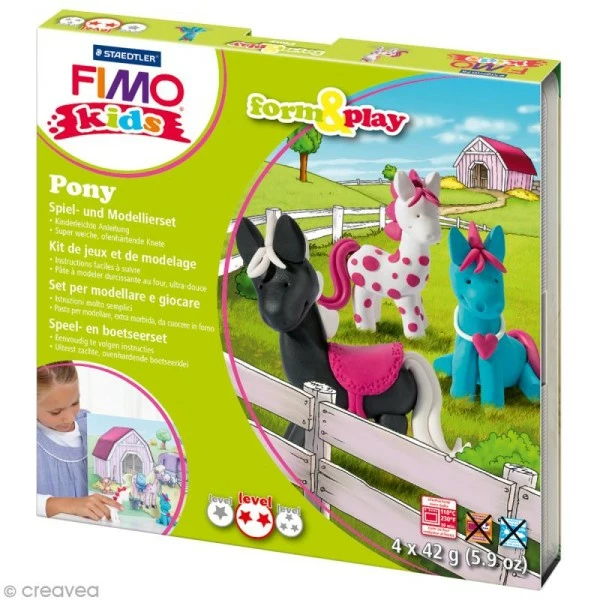 Vente flash đ„ Kit PĂąte Fimo Kids Fille - Poneys - Niveau Moyen đ 3 Vente flash đ„ Kit PĂąte Fimo Kids Fille - Poneys - Niveau Moyen đ