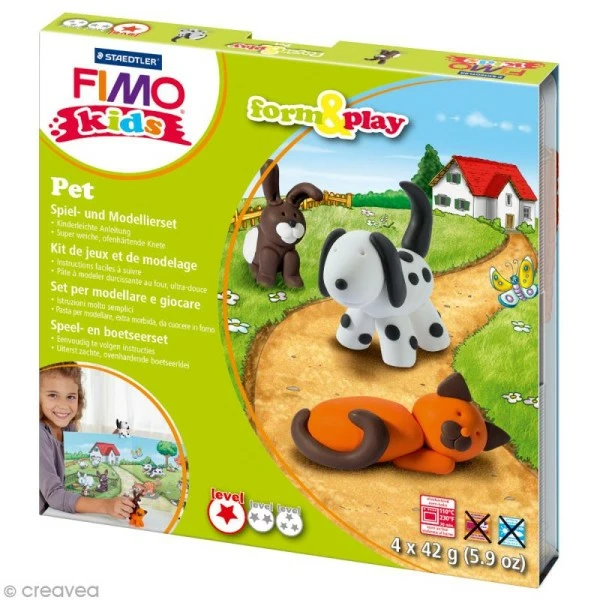 Meilleure vente đ Kit Pâte Fimo Kids - Animaux Domestiques - Niveau Facile đ 3 Meilleure vente đ Kit Pâte Fimo Kids - Animaux Domestiques - Niveau Facile đ