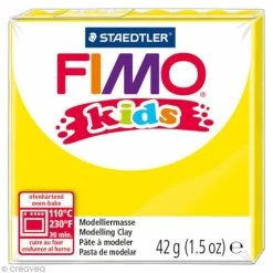 De gros 😍 Pâte Fimo Kids Jaune 1 - 42 Gr 🎉