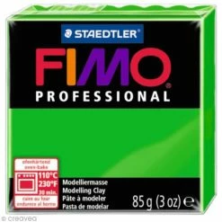 Remise ✔️ Pâte Fimo Professional Vert 5 - 85 Gr 🛒
