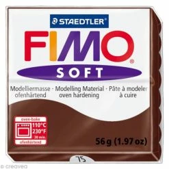 Bon marché ⭐ Pâte Fimo Soft Marron Chocolat 75 - 56 Gr ⌛