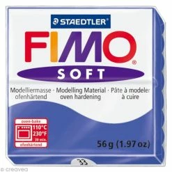 Acheter 😀 Pâte Fimo Soft Bleu Brillant 33 - 56 Gr 🔥