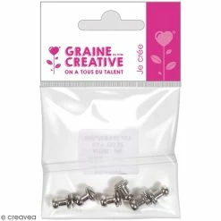 Nouveau 👏 Graine Créative Rivets Boutons Col à Vis - 0,8 X 1 Cm - 6 Pcs 💯