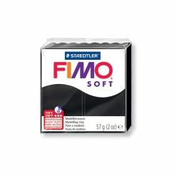 Acheter ✔️ Perlesmania 1 PAIN PATE FIMO SOFT Noir 57gr 8020-9 Modelage, Pâtes Polymères 😀