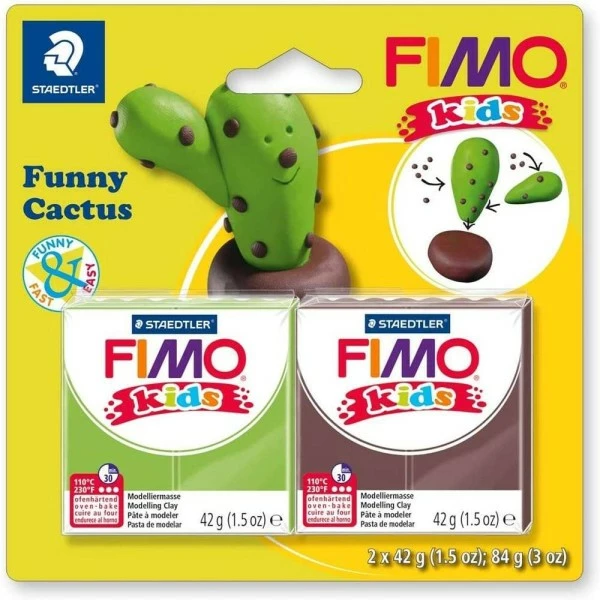 Tout neuf đ Pate Fimo Fimo Kids Kit De Pâte Ă Modeler "Funny Cactus" đ 3 Tout neuf đ Pate Fimo Fimo Kids Kit De Pâte Ă Modeler "Funny Cactus" đ