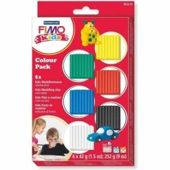 Bon marché 💯 Pate Fimo Fimo Kids Kit Pâte à Modeler Colour Pack "basic" ⭐