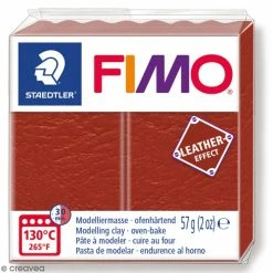 Coupon 🛒 Pâte Fimo Effet Cuir Rouille - 57 G ⌛