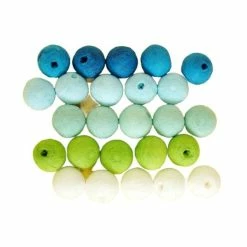 Coupon 🎁 Czech Beads Exclusive Fimo Kids 25pcs Bleu Vert Mix Tour De Filé De Coton Tchèque Perles En Pâte FIMO Forme Vide Décor à La Maison D 👏