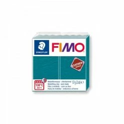 Meilleur prix ❤️ Perlesmania Fimo Classic 1 Pain 56g Pate Polymère FIMO Effet CUIR Lagon 8010-369 😍