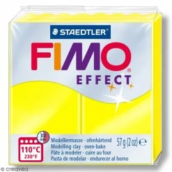 Coupon 🥰 Pâte Fimo Effect Néon Jaune 101 - 57 Gr 👏