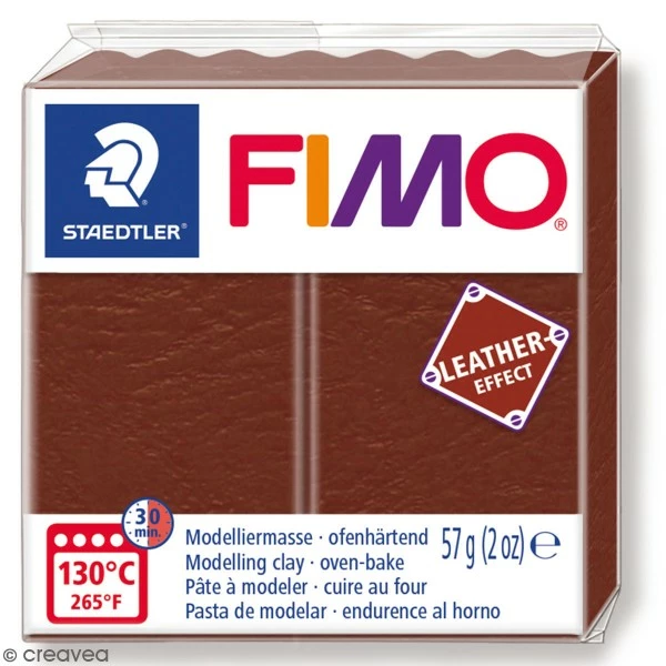 Acheter ✔️ Pâte Fimo Effet Cuir Marron - 57 G ⭐ 3 Acheter ✔️ Pâte Fimo Effet Cuir Marron - 57 G ⭐
