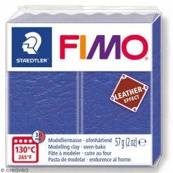 Meilleure affaire 🎉 Pâte Fimo Effet Cuir Indigo - 57 G 🎉