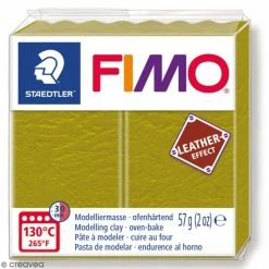 Bon marché 🌟 Pâte Fimo Effet Cuir Olive - 57 G ✨