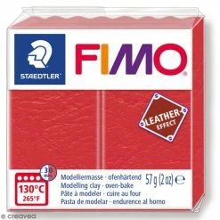 Bon marché 👏 Pâte Fimo Effet Cuir Corail - 57 G 👍